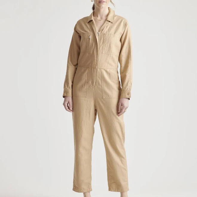 jumpsuit Quince Women's Long Sleeve Coverall Jumpsuit Size Quince $89.9