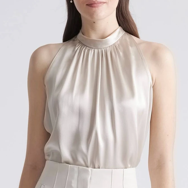 top Quince Women's Silk Halter Top Quince $59.9