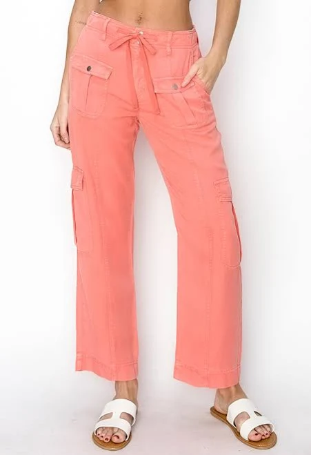 cargo pants Risen Relaxed Tencel Cargo Pants Trendy Threads Boutique $65.95