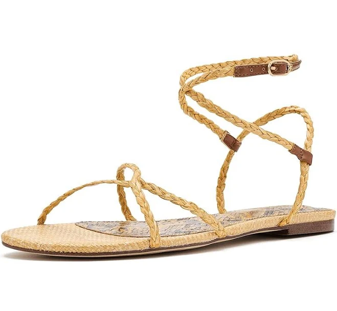 shoes Sam Edelman Ellina Braided Raffia Sandals Zappos.com $100