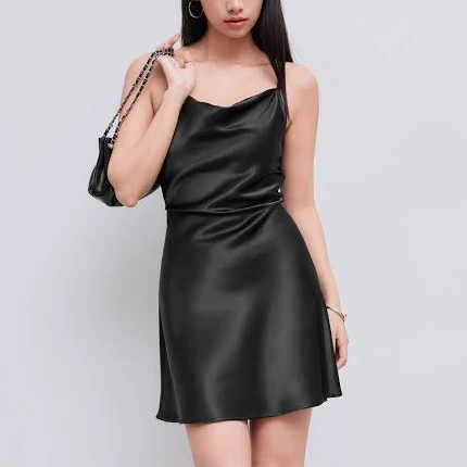 dress Satin Cowl Neck Mini Dress Cider $19.74