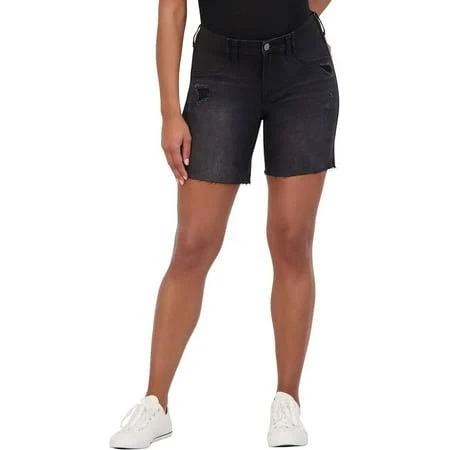 shorts Savi Parker Women's Maternity Bermuda Shorts with Elastic Band Inset Walmart - Zinntex $26.99