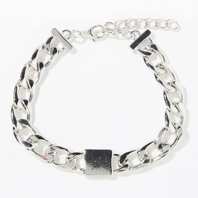 accessory Silver Chain Link Bracelet PacSun $7.49