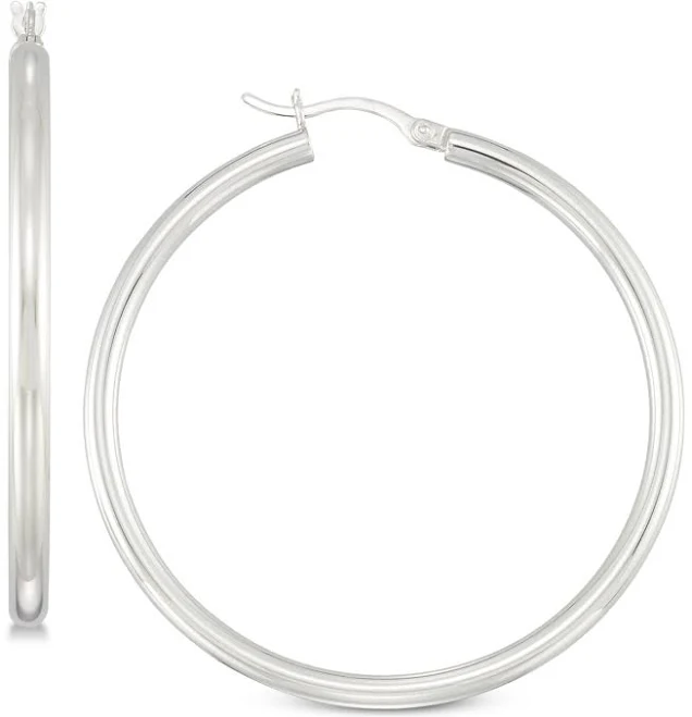 accessory Simone I. Smith Sterling Silver Hoop Earrings Macy's $43.75