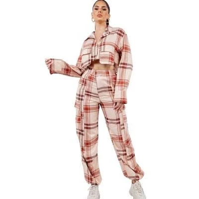 two piece set Slickblue Women's Cropped Shirt and Cargo Pants Set with Pockets Target $67.99