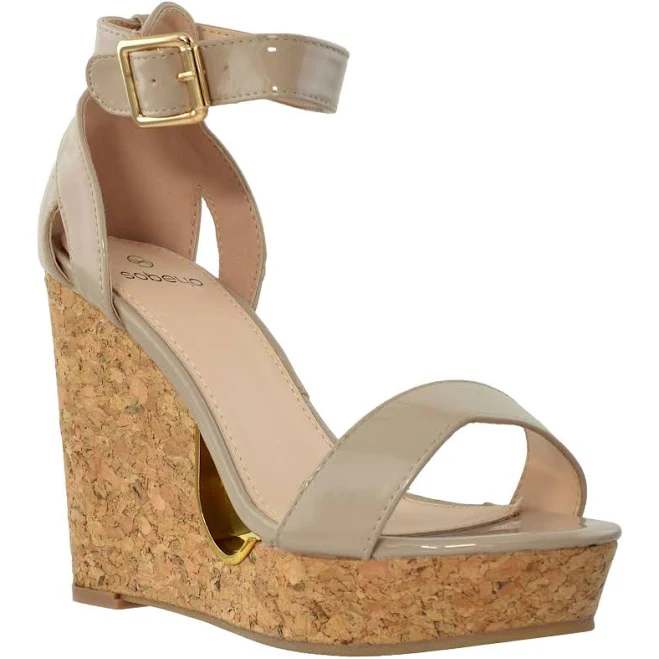 shoes Sobeyo Cork Wedge Platform Sandals sobeyo.com $35.95