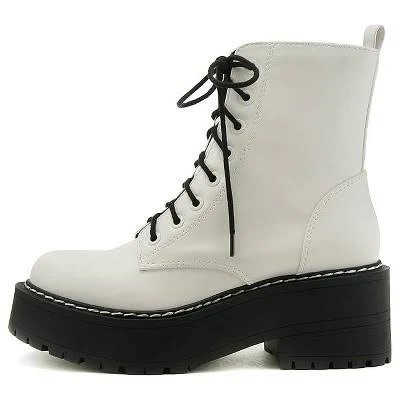 shoes Soda Fling Women's Lace Up Platform Combat Boots with Side Zipper Target $39.95