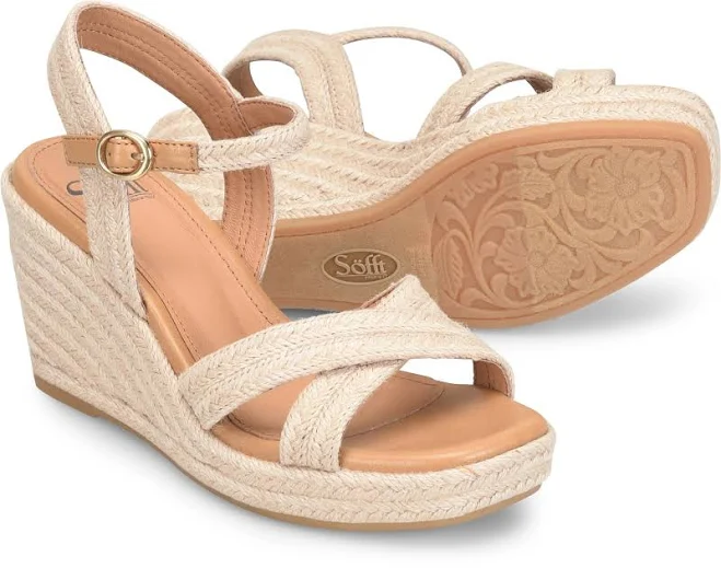 shoes Sofft Women's Newbury Platform Espadrille Wedge Sandals Sofft Shoes $119.95