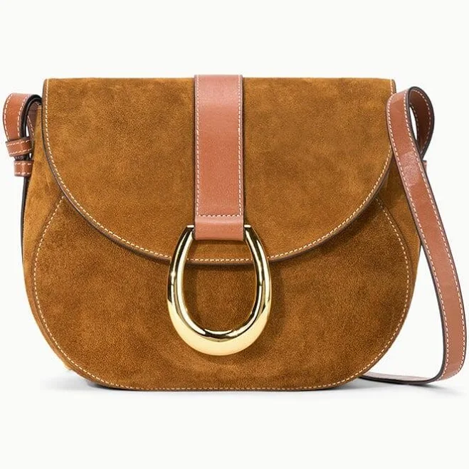 bag STAUD Bella Suede Saddle Crossbody Bag STAUD $465