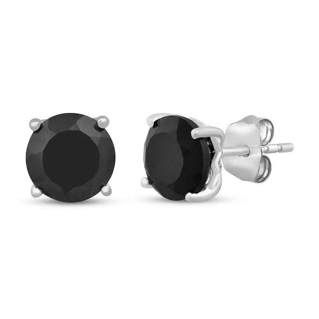accessory Sterling Silver Black Onyx Solitaire Stud Earrings Kay Jewelers $59.99
