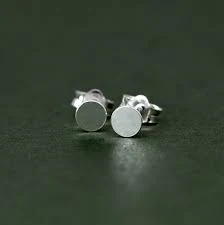 accessory Sterling Silver Round Studs, Minimalist Earrings, Silver Stud Earrings, Simple Ear Accessories, Gift for Her 4mm 5mm Etsy $8.22