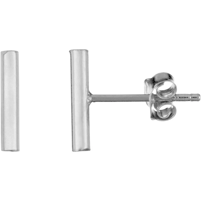 accessory Sterling Silver Simple Plain Stud Earrings 925silverly.com $17.94