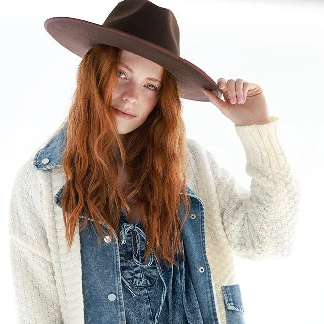 accessory Stevie Wool Wide-Brim Hat Flea Style $158