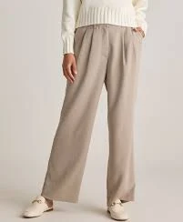 wide leg pants Stretch Crepe Pleated Wide Leg Pants Quince $49.9