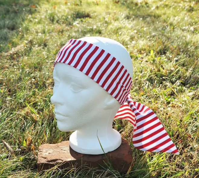 accessory Striped Cotton Pirate Bandana Head Scarf Etsy - Seller $21.95