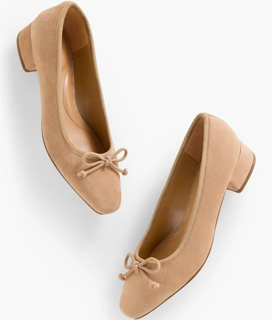 shoes Talbots Women's Vanessa Suede Block Heel Pumps Talbots $68.84