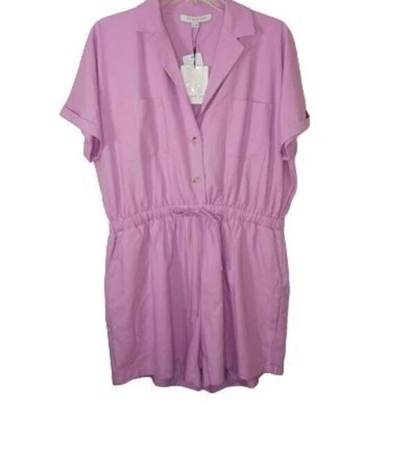 romper The Good Jane Lavender Field Emma Romper Pockets Drawstring Waist eBay - 8billionhearts $24.99