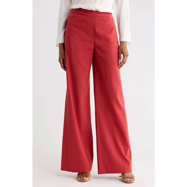 pants Theory Women's High-Waist Linen Blend Wide-Leg Pants Nordstrom Rack $139.97