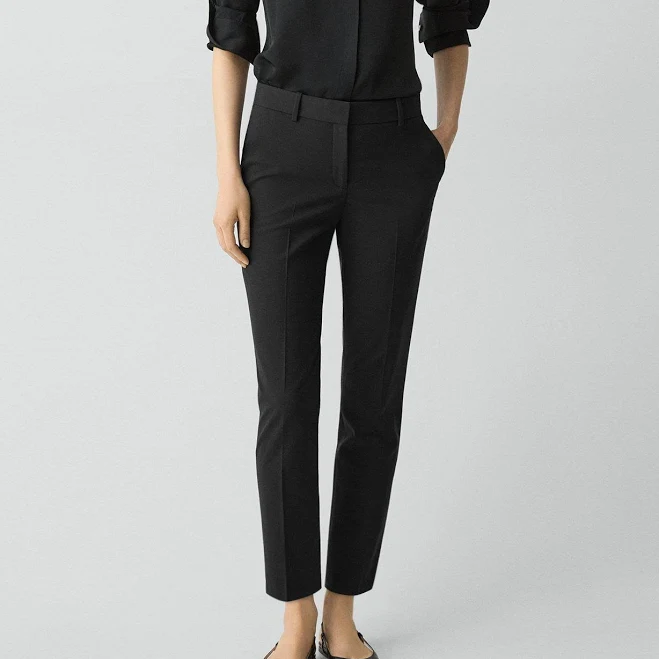 bottoms Theory Women's Treeca Wool-Blend Cropped Pants Theory $206.25