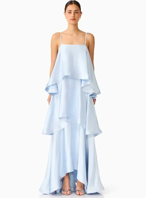 dress Tilly Tiered Maxi Dress in Pale Blue Bella Bridesmaids $318