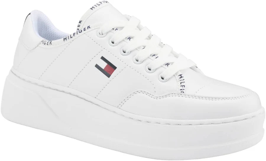shoes Tommy Hilfiger Women's Grazie Lace-Up Platform Sneakers Macy's $51