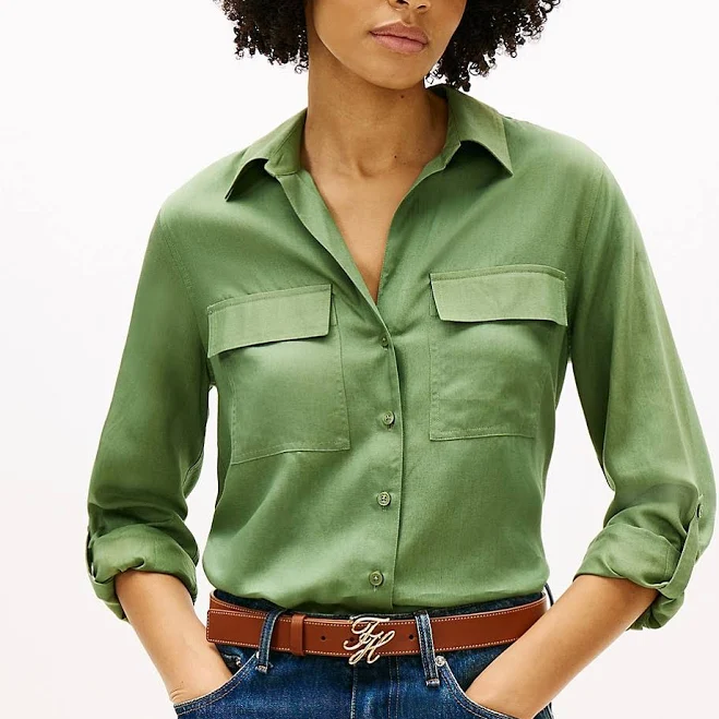 blouses Tommy Hilfiger Women's Lightweight Utility Shirt Tommy Hilfiger $39.99