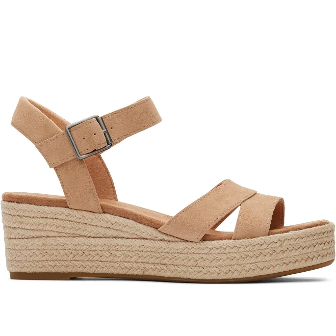 shoes TOMS Women's Audrey Suede Wedge Sandals TOMS.com $80
