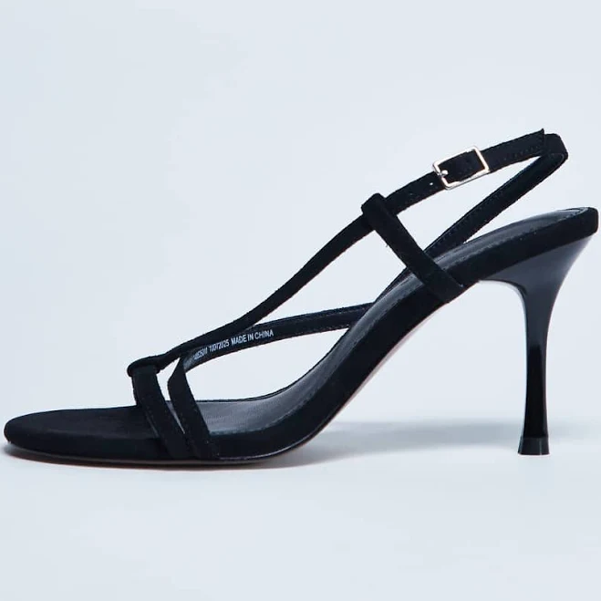 shoes Topshop Felicity Strappy Faux Suede High Heel Sandals ASOS $55.24