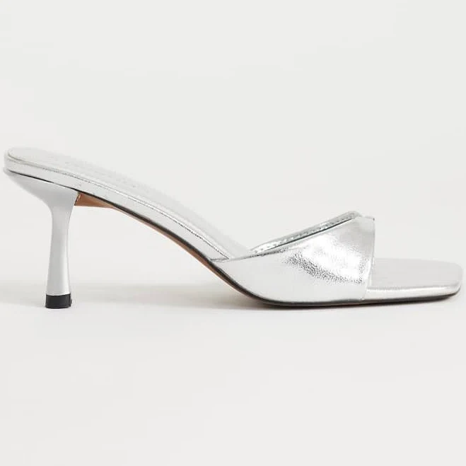 shoes Topshop Sophie Asymmetric Mid Heel Mules ASOS $60