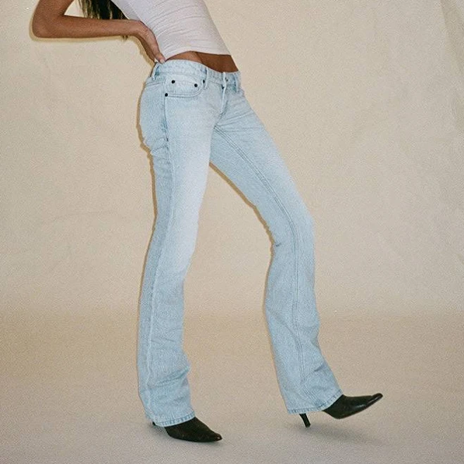 jeans Ultra Low Rise Flare Jeans Motel Rocks USA $95