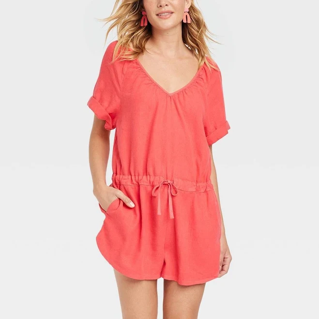 romper Universal Thread Women's Short Sleeve Romper Poshmark $16