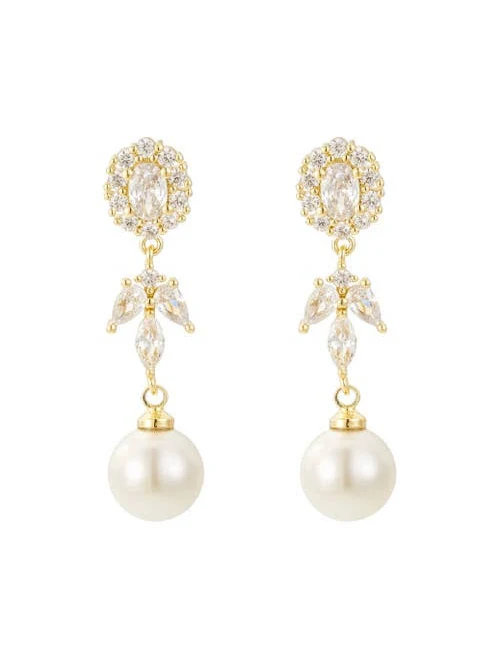 accessory Untamed Petals Palace Pearl and Crystal Drop Earrings Nordstrom $63