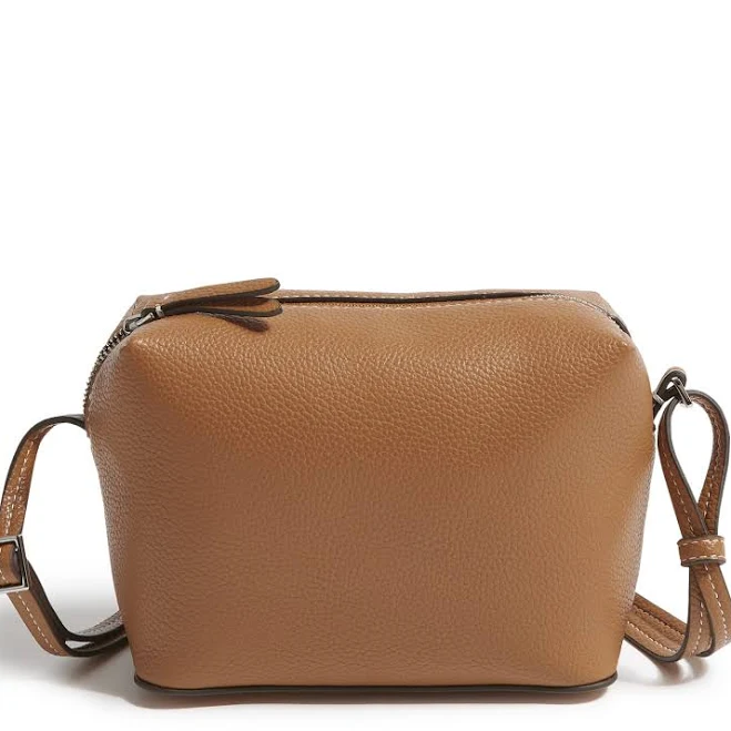 bag Vera Bradley Bags Vera Bradley Gray Taupe Pebbled Crossbody Bag Vera Bradley Online Outlet $12.99