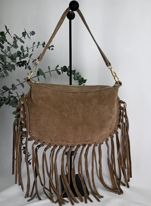 bag Verona Italian Genuine Suede Fringe Bag Bogdana fashion bags $155