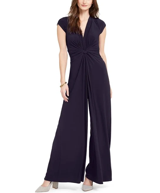 jumpsuit Vince Camuto Women's Twist-Front Plunge Jumpsuit Macy's $108