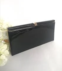 bag Vintage Black Patent Clutch Bag: Gold Hardware Formal Purse Etsy $115.41