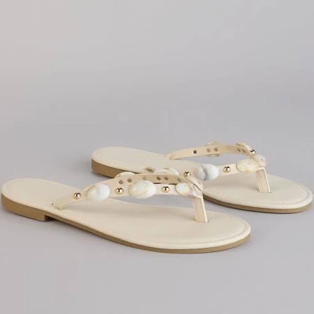 shoes Windsor Coastal Crush Beaded Thong Sandals Windsor $20.9