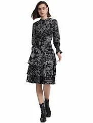 matching set Woman paisley print top and knee-length skirt set with acrylic fabric and natural waistline for spring beach wear dhgate.com $84.97