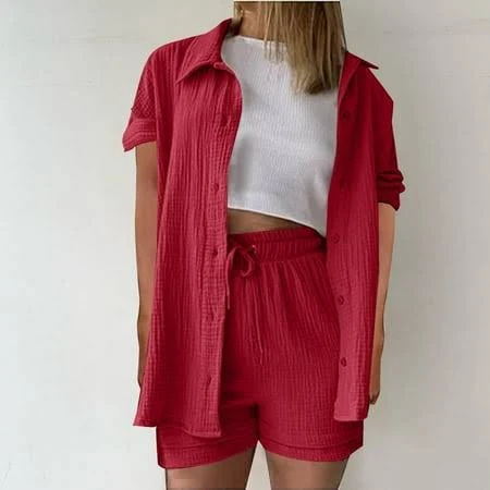 two piece set Women's Casual Linen 2 Piece Set Walmart - xixuanwan official $24.99