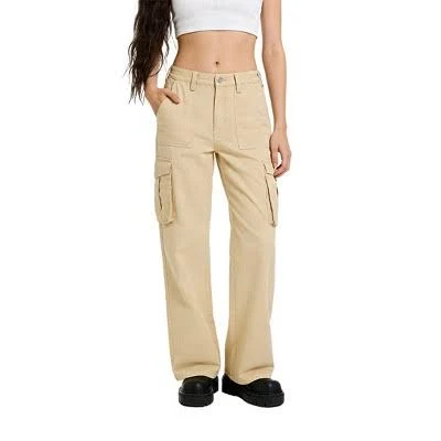 pants Women's High Waist Straight Leg Cargo Pants with Side Pockets Target $36.99