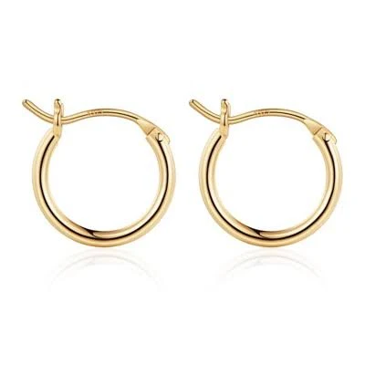 accessory Women's Hypoallergenic Gold Plated Hoop Earrings Target $14.99