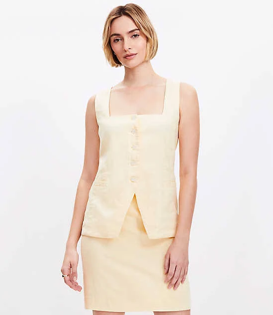 skirt Women's Loft Welt Trim Linen Blend Mini Skirt LOFT $19.94