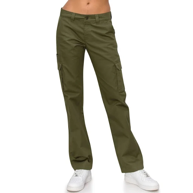 cargo pants Women's Mid Rise Relaxed Fit Straight Leg Cargo Work Pants Cali1850 $80