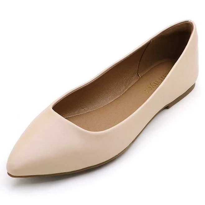 shoes Women's Pointed Toe Ballet Flats - Classic Everyday Comfort Shoes, Size: 8, Beige Kohl's $34.99