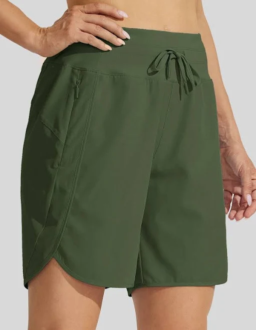 shorts Women's Quick-Dry Running Workout Shorts with Zip Pockets Willit Sports $35.99