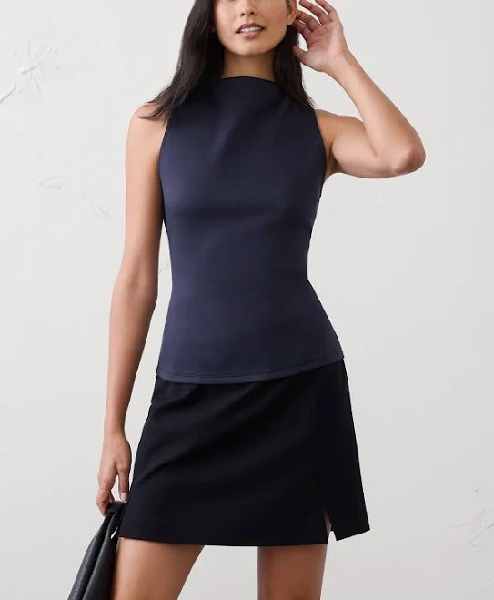 top Women's Soft Touch High-Neck Top Banana Republic Factory $25