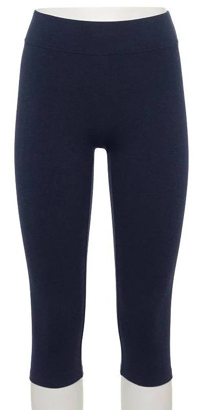 leggings Women's Sonoma Goods For Life Wide-Waistband Capri Leggings, Size: Large, Navy Kohl's $9.99
