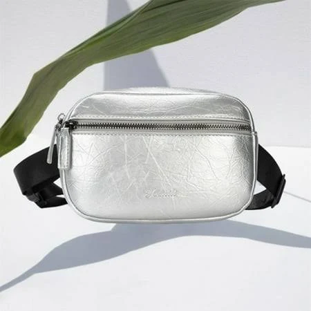 bag Workcargo Women's Silver Fanny Pack Free Size Adjustable Strap PU Leather Waist Bag Walmart - FAIOROI Home $19.84