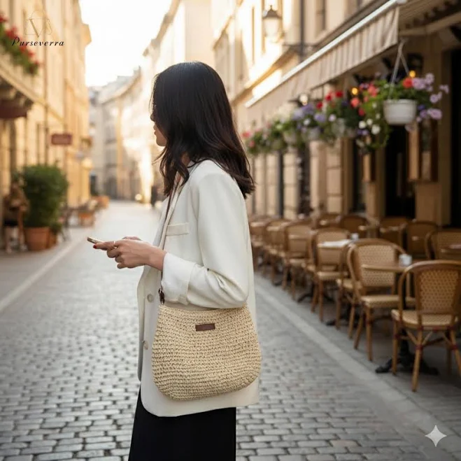 bag Woven Straw Crossbody Bag Etsy - Seller $34.08