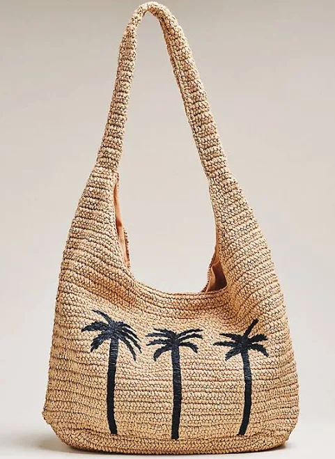 bag XL Woven Hobo Bag by Faherty in Beige at Anthropologie Anthropologie $228